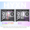 H3(2026) Boitier PC ATX– Préinstallé 6 Ventilateurs PWM ARGB Miroir Infini, Supporter radiateur 360 mm,Boîtier PC ATX à Double C