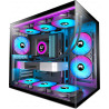 H3(2026) Boitier PC ATX– 3 Ventilateurs ARGB préinstallés, Supporter radiateur 360 mm,Boîtier PC ATX à Double Chambre Mid Tower,