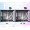 H3(2026) Boitier PC ATX– 3 Ventilateurs ARGB préinstallés, Supporter radiateur 360 mm,Boîtier PC ATX à Double Chambre Mid Tower,