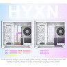 H3(2026) Boitier PC ATX– Préinstallé 6 Ventilateurs PWM ARGB Miroir Infini, Supporter radiateur 360 mm,Boîtier PC ATX à Double C