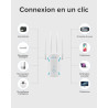 2026 COTDLNK Répéteur WiFi Puissant Amplificateur WiFi 1200Mbps | avec PA intégré | Double Bande 5GHz et 2,4GHz | Amplificateur 