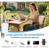 Répéteur Wi-FI extérieur N300 avec 6 antennes, amplificateur WiFi extérieur Longue Distance, IP67 résistant aux intempéries, PoE