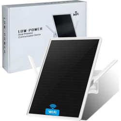 Repeteur WiFi Solaire Batterie Exterieur sans Fil, Puissant Amplificateur WiFi Couvre100-mètres, Outdoor répéteur WiFi Extender 