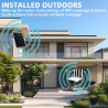 Repeteur WiFi Solaire Batterie Exterieur sans Fil, Puissant Amplificateur WiFi Couvre100-mètres, Outdoor répéteur WiFi Extender 