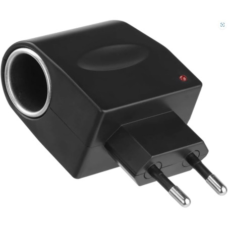 Adaptateur Allume Cigare Secteur 220V vers 12V 500mA | Convertisseur Prise Courant Murale pour Voiture, Convertisseur CA à CC 6W