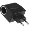 Adaptateur Allume Cigare Secteur 220V vers 12V 500mA | Convertisseur Prise Courant Murale pour Voiture, Convertisseur CA à CC 6W