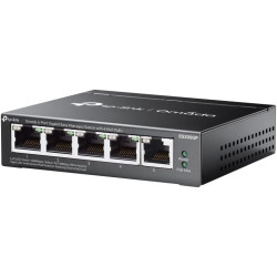 TP-Link Omada Switch PoE 5 Ports Gigabit Manageable, 4 Ports PoE+, 65W, Switch RJ45 Boitier métal, Silencieux, Installation faci