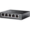 TP-Link Omada Switch PoE 5 Ports Gigabit Manageable, 4 Ports PoE+, 65W, Switch RJ45 Boitier métal, Silencieux, Installation faci