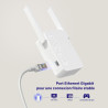 STRONG Répéteur WiFi 6 AX3000, Amplificateur WiFi Double Bande | 3000 Mbps, WiFi 6, Double Bande, Répéteur WiFi, Port Ethernet G