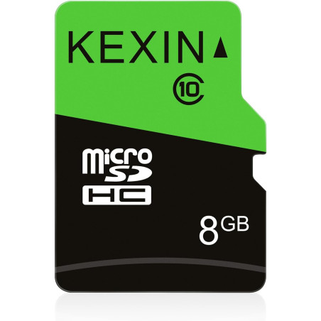 KEXIN Carte Micro SD 8 Go MicroSDHC UHS-I Classe 10 Mini SD Carte mémoire pour Smartphone, Tablette, Appareil Photo