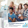 2026 Nouveau Répéteur WiFi,Amplificateur WiFi,repeteur WiFi Puissant avec 6 Antennes Puissantes Couvrant Une superficie de10 000