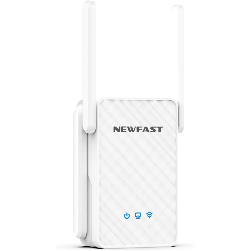 NEWFAST Répéteur WiFi 6 Puissant NF-RE556, Amplificateur WiFi AX3000 Mbps, Port Ethernet Gigabit, Double Bande WiFi Extender Cou