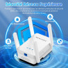 NEWFAST Répéteur WiFi 6 Puissant NF-RE556, Amplificateur WiFi AX3000 Mbps, Port Ethernet Gigabit, Double Bande WiFi Extender Cou