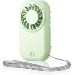 QSPORTPEAK Mini Ventilateur de Poche Portable Rechargeable USB avec 5 Vitesses, 11000 tr/min, 56 g ultra léger, Ventilateur à Ci