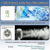 QSPORTPEAK Mini Ventilateur de Poche Portable Rechargeable USB avec 5 Vitesses, 11000 tr/min, 56 g ultra léger, Ventilateur à Ci