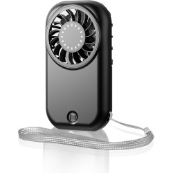 QSPORTPEAK Mini Ventilateur de Poche Portable Rechargeable USB avec 5 Vitesses, 11000 tr/min, 56 g ultra léger, Ventilateur à Ci