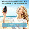 QSPORTPEAK Mini Ventilateur de Poche Portable Rechargeable USB avec 5 Vitesses, 11000 tr/min, 56 g ultra léger, Ventilateur à Ci