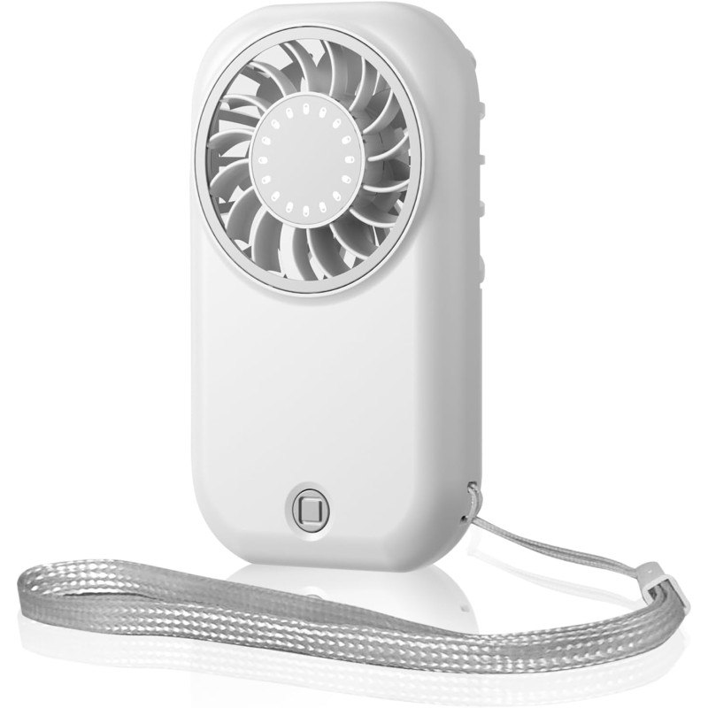 QSPORTPEAK Mini ventilateur portable de poche avec vent à 5 vitesses, moteur haute vitesse, rechargeable par USB, personnel pour