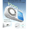 QSPORTPEAK Mini ventilateur portable de poche avec vent à 5 vitesses, moteur haute vitesse, rechargeable par USB, personnel pour