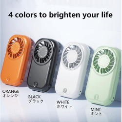 QSPORTPEAK Mini ventilateur portable de poche avec vent à 5 vitesses, moteur haute vitesse, rechargeable par USB, personnel pour