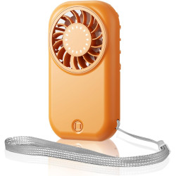 Qsportpeak mini ventilateur portable de poche avec vent à 5 vitesses, moteur haute vitesse, rechargeable par usb, personnel pour