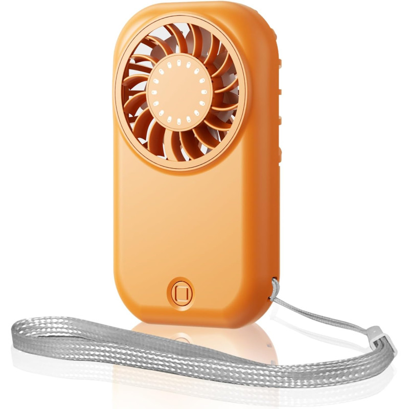 Qsportpeak mini ventilateur portable de poche avec vent à 5 vitesses, moteur haute vitesse, rechargeable par usb, personnel pour