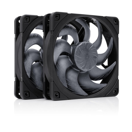 Noctua nf-a12x25 g2 pwm sx2-pp chromax.noir, kit avec deux ventilateurs pour installation push-pull ou côte à côte (noir)