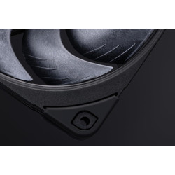 Noctua nf-a12x25 g2 pwm sx2-pp chromax.noir, kit avec deux ventilateurs pour installation push-pull ou côte à côte (noir)