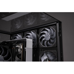 Noctua nf-a12x25 g2 pwm sx2-pp chromax.noir, kit avec deux ventilateurs pour installation push-pull ou côte à côte (noir)