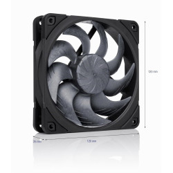 Noctua nf-a12x25 g2 pwm sx2-pp chromax.noir, kit avec deux ventilateurs pour installation push-pull ou côte à côte (noir)