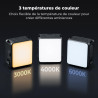 K&F CONCEPT Mini-Éclairage LED Compatible Photographie et Vidéo de Vlogging | Éclairage d'appoint compact compatible la photogra