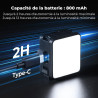 K&F CONCEPT Mini-Éclairage LED Compatible Photographie et Vidéo de Vlogging | Éclairage d'appoint compact compatible la photogra