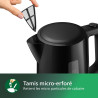 Philips Bouilloire Électrique 3000, 1,7L, Ébullition rapide, Noir | Chauffe efficace & nettoyage simplifié, Couvercle à ressort,