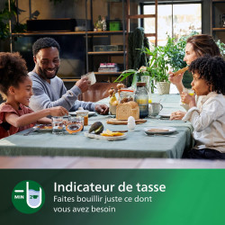 Philips Bouilloire Électrique Eco Conscious, 1,7L, Blanc Soyeux Mat | Base 360°, Voyant Lumineux & indicateur de tasse, Filtre A
