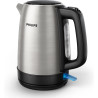 Philips Bouilloire Électrique Daily, 1,7L, Ébullition rapide, Inox | Tamis Anti-Calcaire, Résistance plate, Base 360° sans fil, 