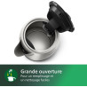 Philips Bouilloire Électrique Daily, 1,7L, Ébullition rapide, Inox | Tamis Anti-Calcaire, Résistance plate, Base 360° sans fil, 