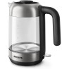 Philips Bouilloire Électrique 5000, 1,7L, Ébullition rapide, Verre | Avec indicateur de contrôle, base pirouette à 360°, micro-f