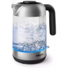 Philips Bouilloire Électrique 5000, 1,7L, Ébullition rapide, Verre | Avec indicateur de contrôle, base pirouette à 360°, micro-f