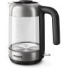 Philips Bouilloire Électrique 5000, 1,7L, Ébullition rapide, Verre | Avec indicateur de contrôle, base pirouette à 360°, micro-f