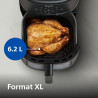 Philips Airfryer 2000 - Air Fryer 6.2L, 13 modes, écran tactile, Noir | Fenêtre de cuisson, 9 préréglages, technologie RapidAir,