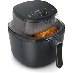 Philips Airfryer 3000 - Air Fryer 4.2L, 16-en-1, écran tactile, Noir | Fenêtre de cuisson, technologie RapidAir Plus, 90% de mat
