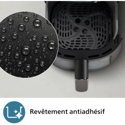 Philips Airfryer 2000 - Air Fryer 4.2L, 13 modes, écran tactile, Noir | 9 préréglages, technologie RapidAir, 90% de matières gra