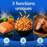 Philips Airfryer 5000 - Air Fryer 7.2L, Cuisson Vapeur, 21 modes, Noir | Fenêtre de cuisson, RapidAir Plus & Steamfry, Revêtemen