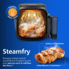 Philips Airfryer 5000 - Air Fryer 7.2L, Cuisson Vapeur, 21 modes, Noir | Fenêtre de cuisson, RapidAir Plus & Steamfry, Revêtemen