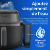 Philips Airfryer 5000 - Air Fryer 7.2L, Cuisson Vapeur, 21 modes, Noir | Fenêtre de cuisson, RapidAir Plus & Steamfry, Revêtemen