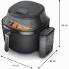 Philips Airfryer 5000 - Air Fryer 7.2L, Cuisson Vapeur, 21 modes, Noir | Fenêtre de cuisson, RapidAir Plus & Steamfry, Revêtemen