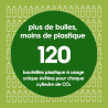 Sodastream TERRA Machine à Soda | 3 Bouteilles + Cylindre 60L | Blanche