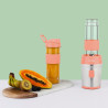 H.Koenig Mini Blender/Smoothie/Mixeur SMOO10 – 570mL, 300W, 4 Lames Inox, Sans BPA, 2 Bouteilles portables avec couvercles de vo