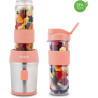 H.Koenig Mini Blender/Smoothie/Mixeur SMOO10 – 570mL, 300W, 4 Lames Inox, Sans BPA, 2 Bouteilles portables avec couvercles de vo