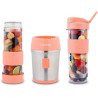 H.Koenig Mini Blender/Smoothie/Mixeur SMOO10 – 570mL, 300W, 4 Lames Inox, Sans BPA, 2 Bouteilles portables avec couvercles de vo
